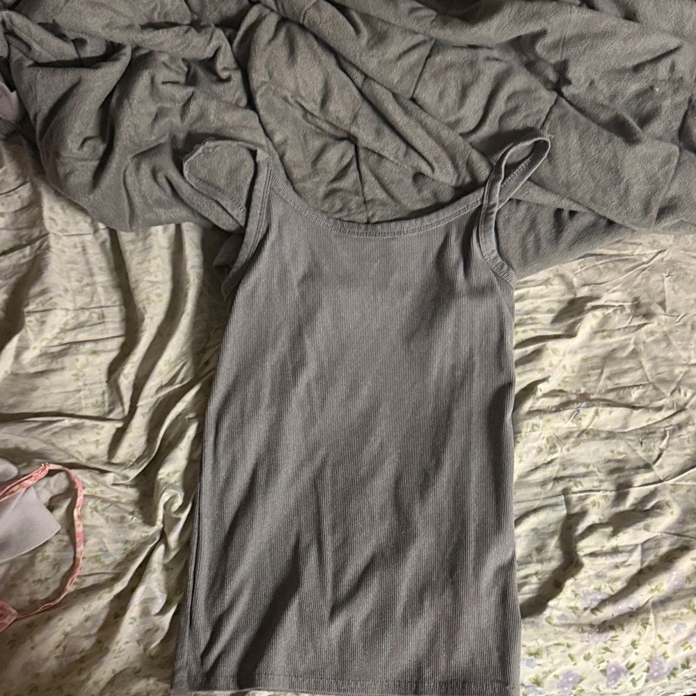 No Boundaries Gray Tank Top